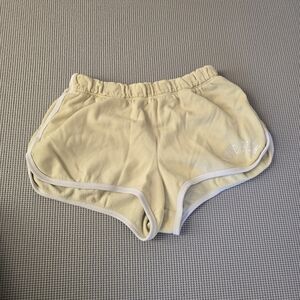 PINK Victoria's Secret Light Yellow Athletic Shorts